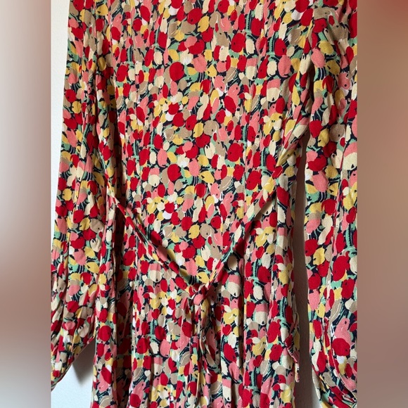 Rixo Floral Button-Up Blouse Anthropologie size S - Picture 4 of 6
